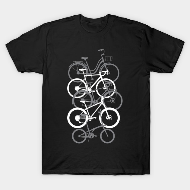 Types of Bikes T-Shirt by andantino